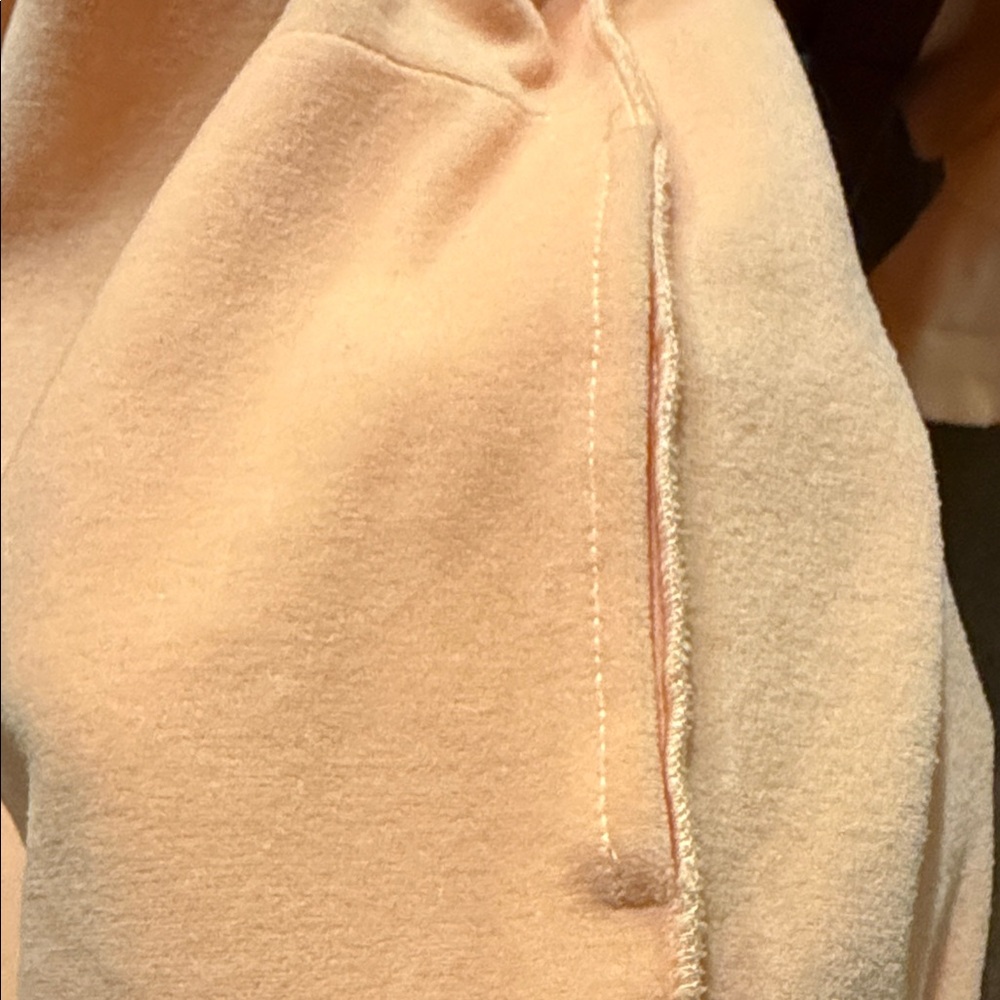 Sonia Rykiel Peach Velour Women's Cardigan and Wide-Pants Set - Picture 8 of 12